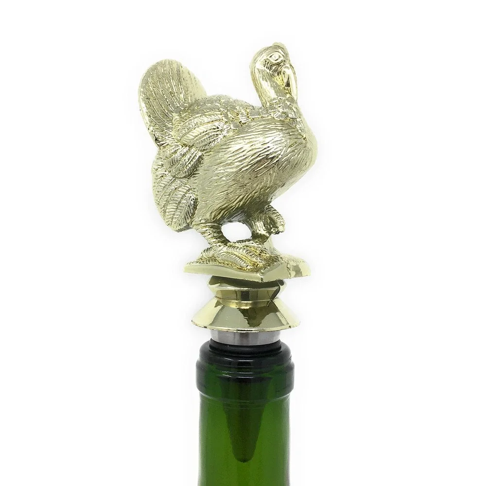 Handmade Bottle Stopper made from Repurposed Turkey Trophy